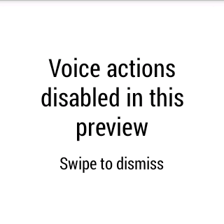 no voice action